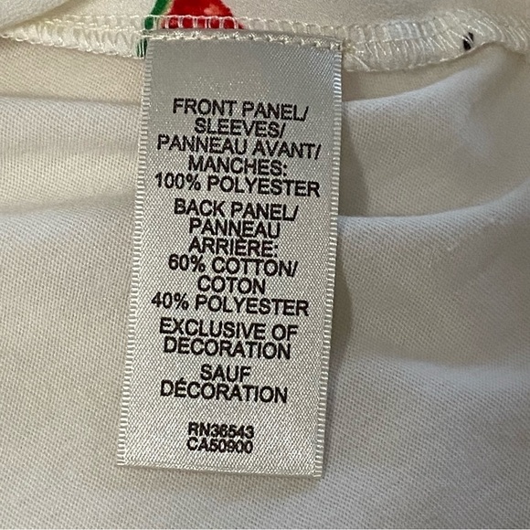 VAN HEUSEN / Watermelon Novelty Print Short Sleeve Blouse Size XXL - Picture 4 of 8